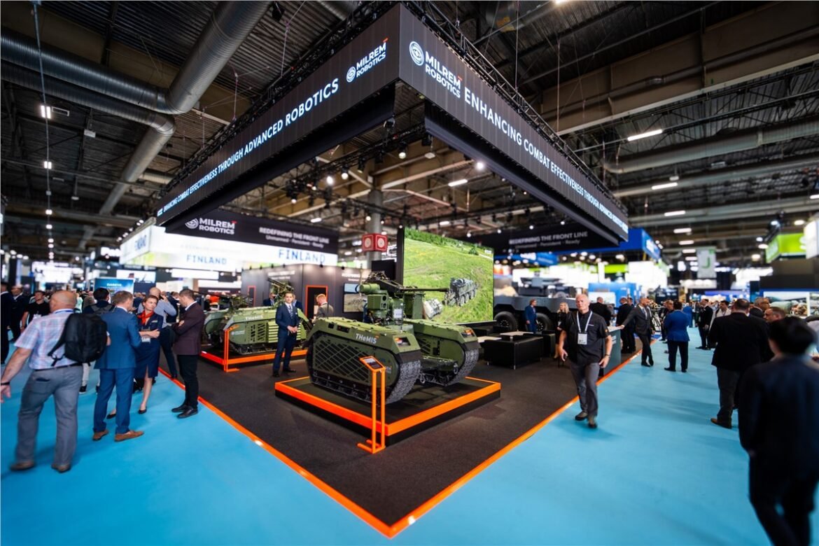 Milrem Robotics, THeMIS, ARCOS, HAVOC, counter-UAS, Eastern Flank, Eurosatory 2026, R400 Slinger, Stefan Behre, unmanned ground vehicle